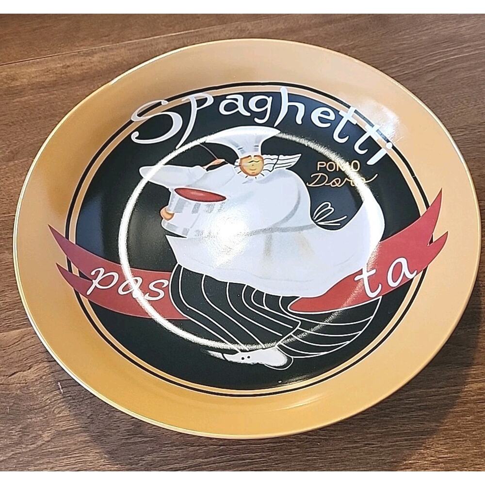 Antonino Collection 12" Ceramic Pasta/SpGhetti Bowl 2" Deep "Pomo Doro" Design